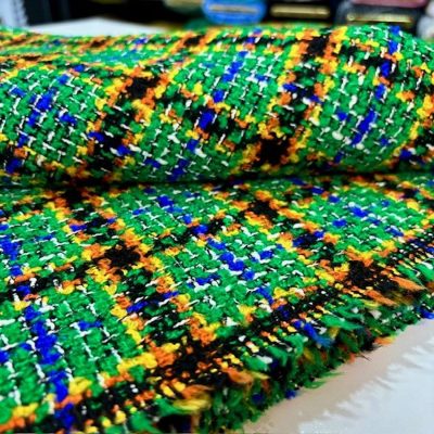 İthal Avrupa Chanel Kumaş Yeşil