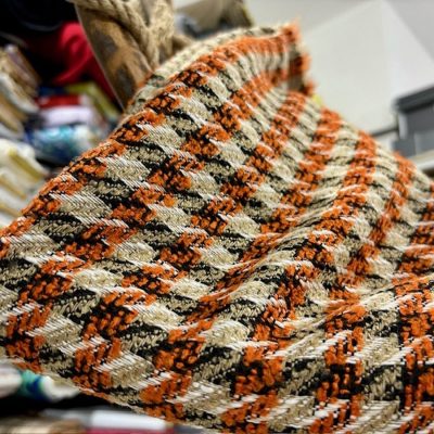 İthal Kazayağı Chanel Kumaş Kiremit
