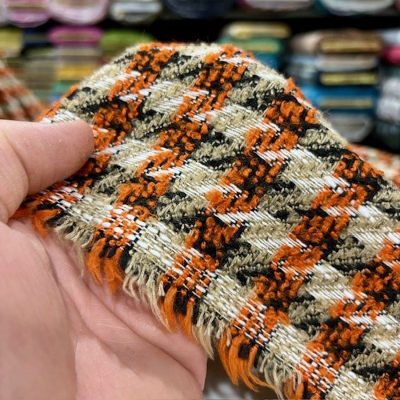 İthal Kazayağı Chanel Kumaş Kiremit