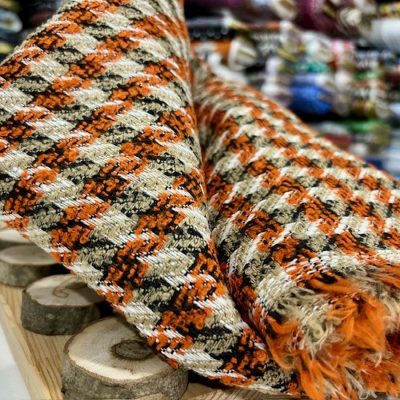 İthal Kazayağı Chanel Kumaş Kiremit