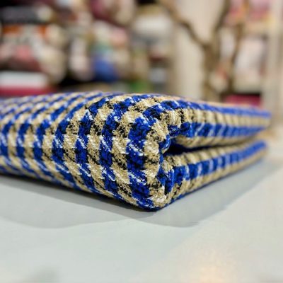 İthal Kazayağı Chanel Kumaş Mavi