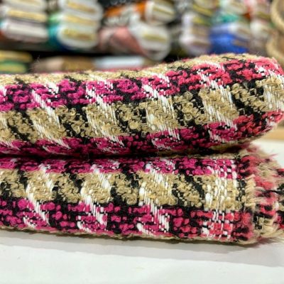 İthal Kazayağı Chanel Kumaş Pembe