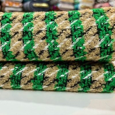 İthal Kazayağı Chanel Kumaş Yeşil
