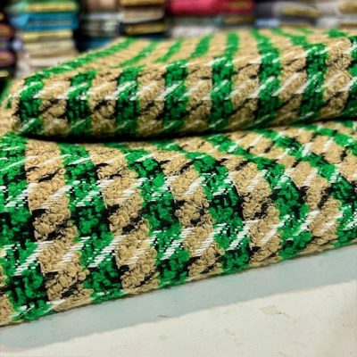 İthal Kazayağı Chanel Kumaş Yeşil