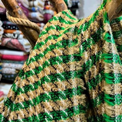 İthal Kazayağı Chanel Kumaş Yeşil
