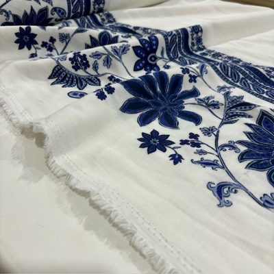 Saf Pamuk Alaçatı Müslin Kumaş
