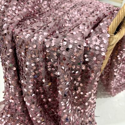 Tül Payet Kumaş Pudra Pembe