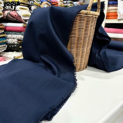 %100 Cotton Kanvas Gabardin Lacivert BYR