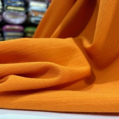 %100 Pamuk Müslin Kumaş Orange