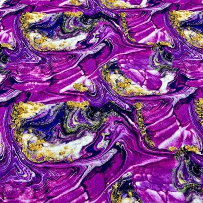 Galaxy Pastel Desenli Jorjet Krep Kumaş