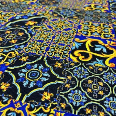 Süper Versace Pamuklu Keten Kumaş