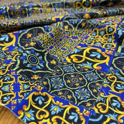 Süper Versace Pamuklu Keten Kumaş