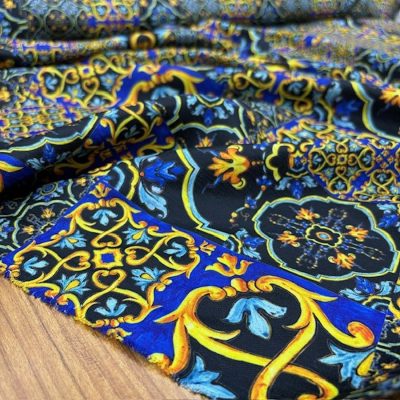 Süper Versace Pamuklu Keten Kumaş