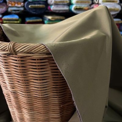 İnce Trençkot Kumaş Soft Yeşil