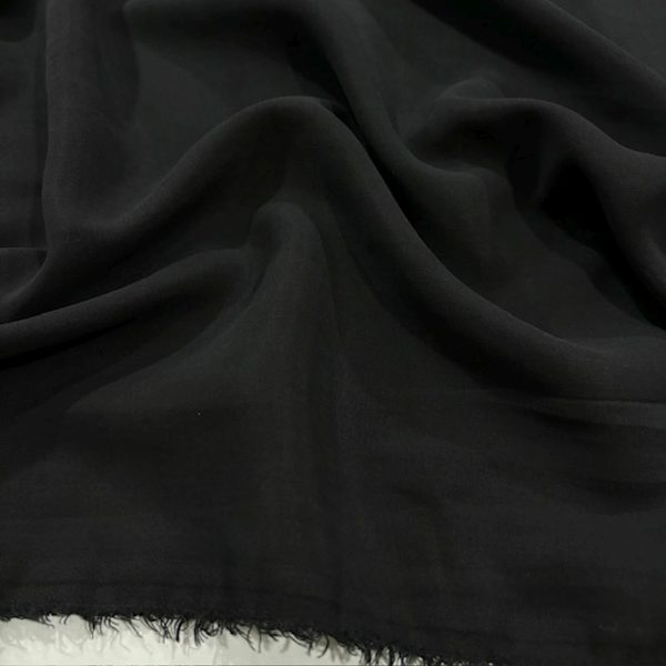 Taşlanmış Koton Cupra Kumaş Siyah SRVT
