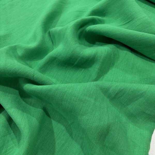 İthal 100% Keten Kumaş Benetton Yeşili BYR