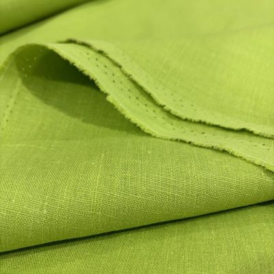 İthal 100% Keten Kumaş Neon Yeşil BYR