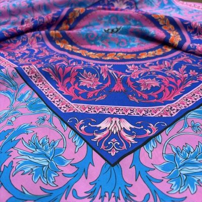Dolce Gabbana Panel Desenli Saten Kumaş