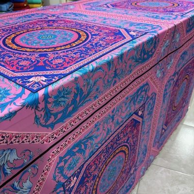 Dolce Gabbana Panel Desenli Saten Kumaş