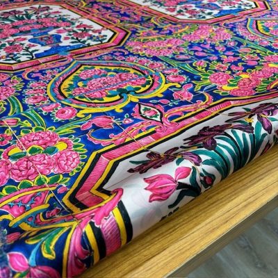 Dolce Gabbana Pembe Saten Şifon Kumaş