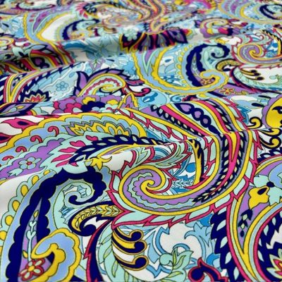 Etro Tasarım İtalyan Jorjet Krep Mor