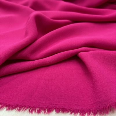 İtalyan Krep Kumaş Fuşya Pembe