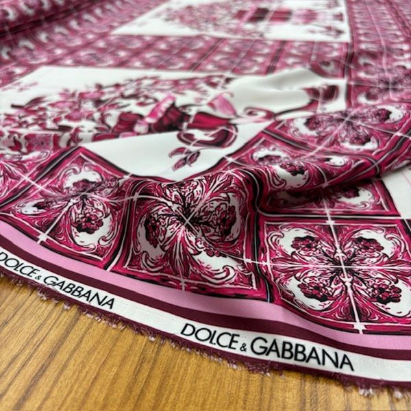 Dolce Gabbana Vazolu Jorjet Krep Kumaş