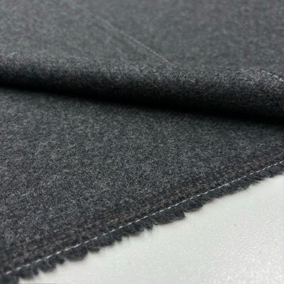 100% Yün Flanel Kumaş Siyah