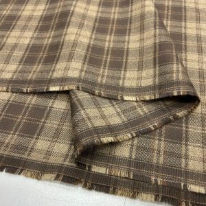 Vintage Kahve Flanel Kumaş