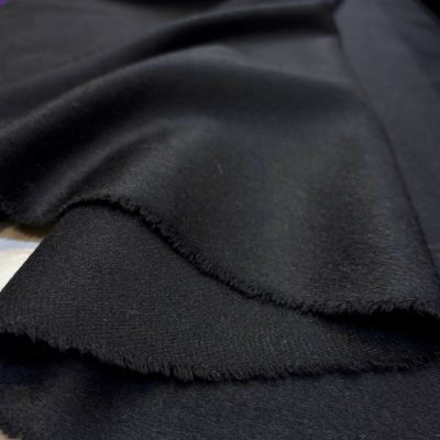 İtalyan Yün Kaşmir Kumaş Siyah