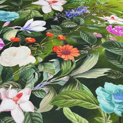 Dior Life İpeksi Saten Kumaş Yeşil KZ