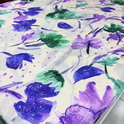 Dior Pastel İpeksi Saten Kumaş Lila KZ