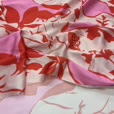 Dior Pembe Lüks İpeksi Saten Kumaş KZ