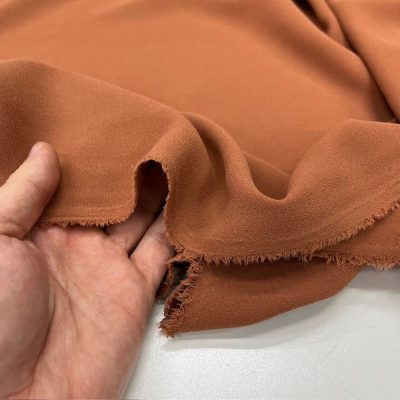 Double İtalyan Krep Kumaş Soft Kiremit