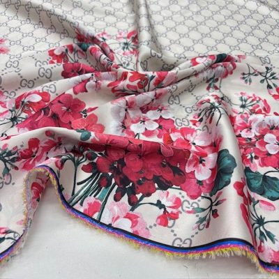 Gucci İpeksi Saten Kumaş Pembe KZ