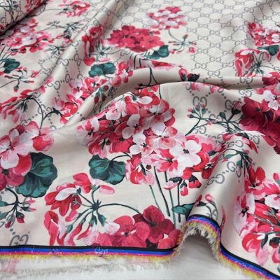 Gucci İpeksi Saten Kumaş Pembe KZ