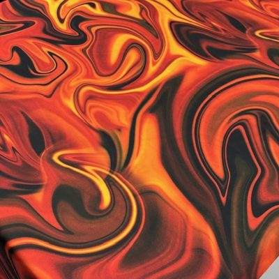 Just Cavalli Alev İpeksi Saten Kumaş KZ