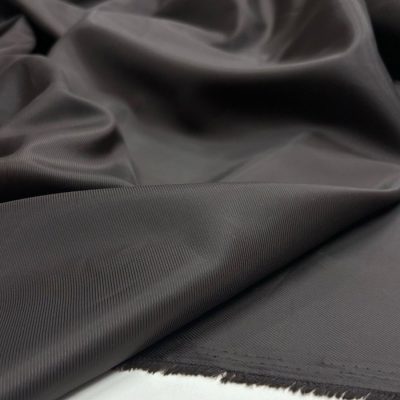 Koyu Kahve İpek Astar Kumaş