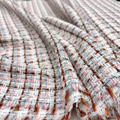 Vakko Cotton Chanel Kumaş Beyaz