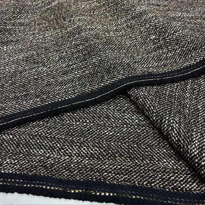 Vakko Vintage Balıksırtı Tweed Kumaş Kahve