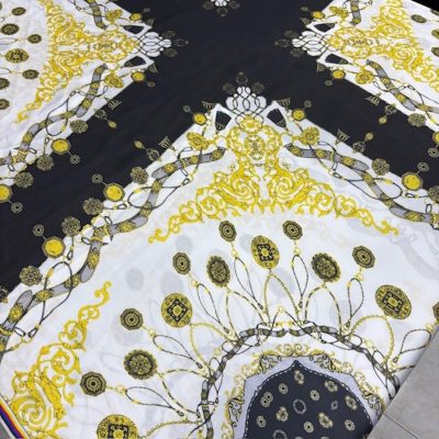 Versace Black Gold İpeksi Saten Kumaş Mor KZ