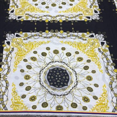 Versace Black Gold İpeksi Saten Kumaş Mor KZ