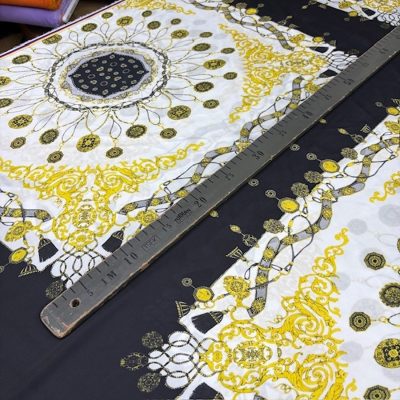 Versace Black Gold İpeksi Saten Kumaş Mor KZ