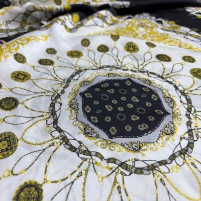Versace Black Gold İpeksi Saten Kumaş Mor KZ