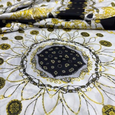 Versace Black Gold İpeksi Saten Kumaş Mor KZ