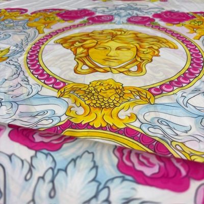 Versace İpeksi Saten Kumaş Gold KZ