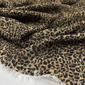 Versace Leopar Pamuk Şifon Kumaş YVZ