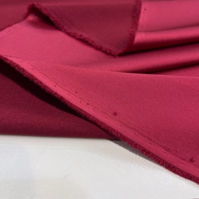 Asetat Saten Kumaş Vişne Bordosu