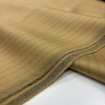 Çizgili Blazer Flanel Kaşmir Kumaş Camel YSF
