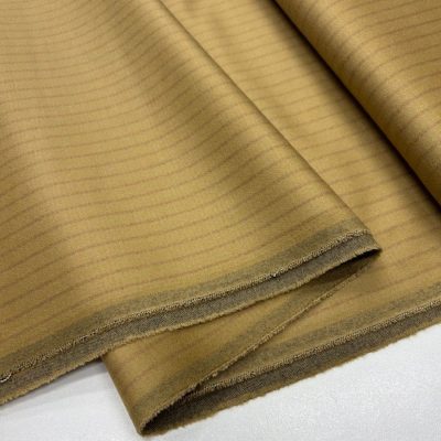 Çizgili Blazer Flanel Kaşmir Kumaş Camel YSF